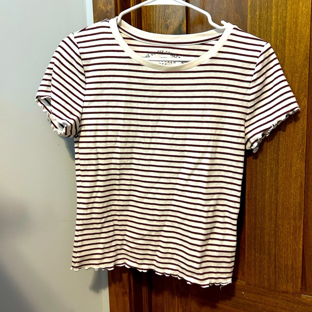 striped Aeropostale baby tee